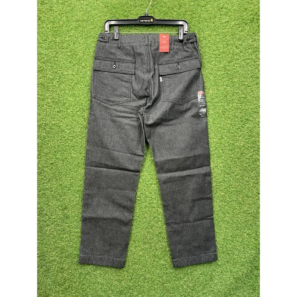 Levis True Utility Pants Mens 32x30 Dad Military Straight Adjustable Waist NWT